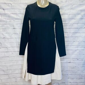 Ellie Makir black dress with a off white corduroy skirt size Mrlellie